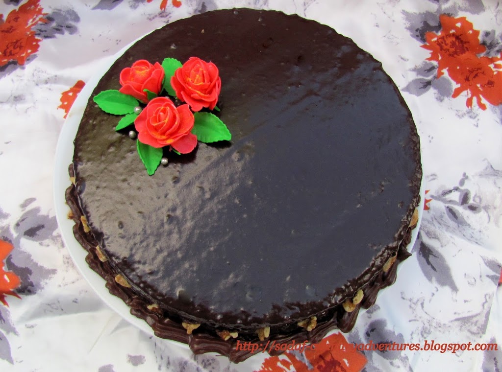 Devil's Food Cake with Ganache Glaze : Lessons learnt 3 devilsfoodcake3